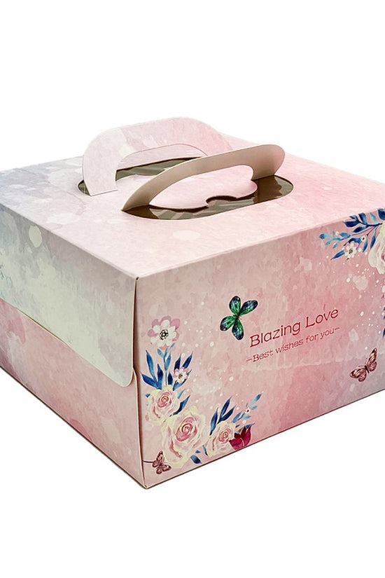 20x20x15 Patisserie Square Cake Box - Blazing Love - TEM IMPORTS™
