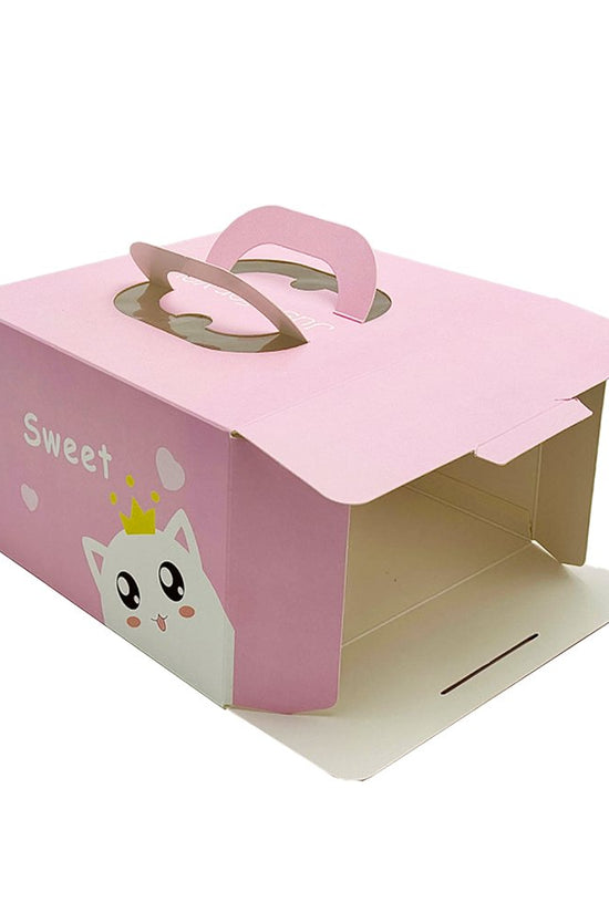 20x20x15 Patisserie Square Cake Box - Sweet Cat - TEM IMPORTS™