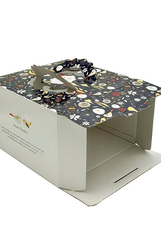 20x20x15 Patisserie Square Cake Box - Sweet Garden - TEM IMPORTS™