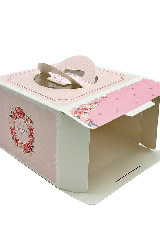 20x20x15 Patisserie Square Cake Box - Vintage - TEM IMPORTS™