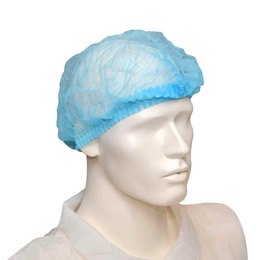 21" Elastic Disposable Hair Nets - Blue - TEM IMPORTS™