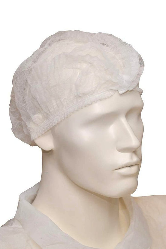 21" Elastic Disposable Hair Nets - White - TEM IMPORTS™