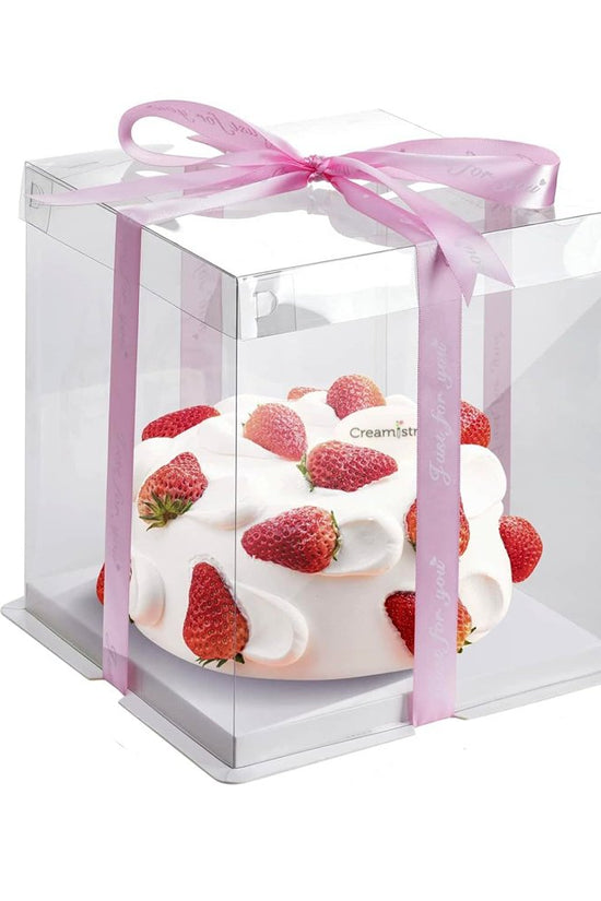 22x22x16 Transparent Square Box With Clear Lid - TEM IMPORTS™
