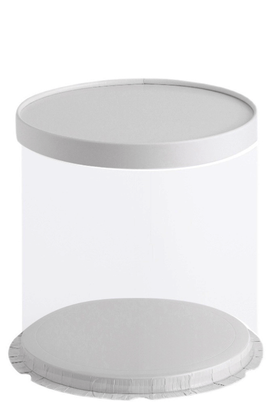 22x24 Round Transparent Box With Paper Lid - TEM IMPORTS™