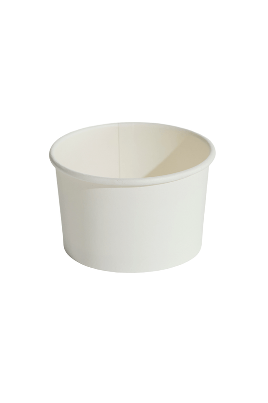 240mL (8oz) White Food Container & Lid Combo - TEM IMPORTS™