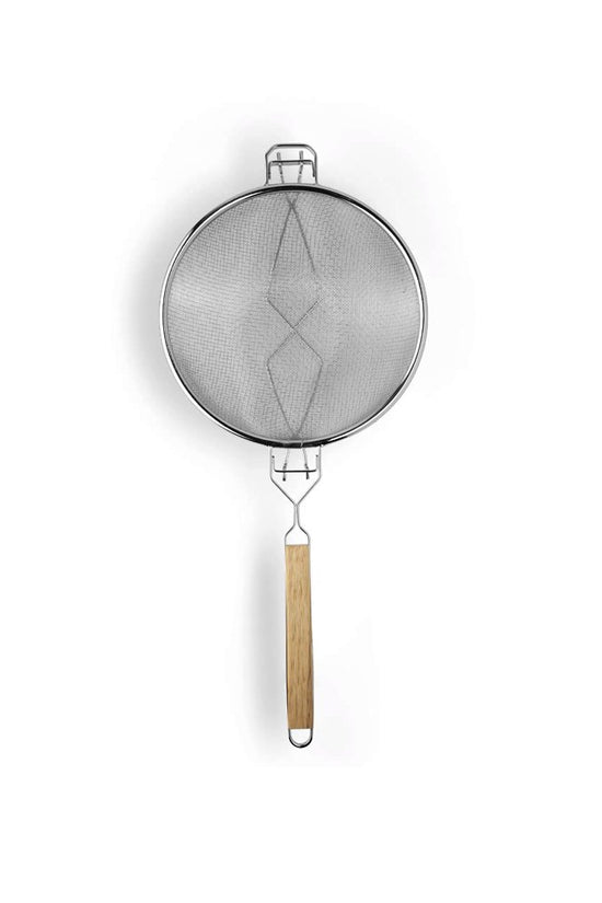 240mm Strainer Reinforced Double Mesh Nickle Plated - TEM IMPORTS™
