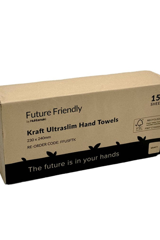 240x230mm Premium Kraft Ultraslim Hand Towels - TEM IMPORTS™