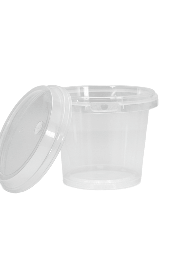 24oz/700mL Clear Fruit/Milk Tea Tamper Proof Bucket Cups - TEM IMPORTS™