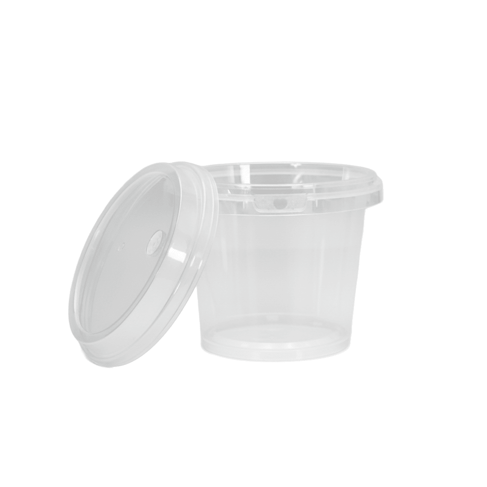 24oz/700mL Clear Fruit/Milk Tea Tamper Proof Bucket Cups - TEM IMPORTS™