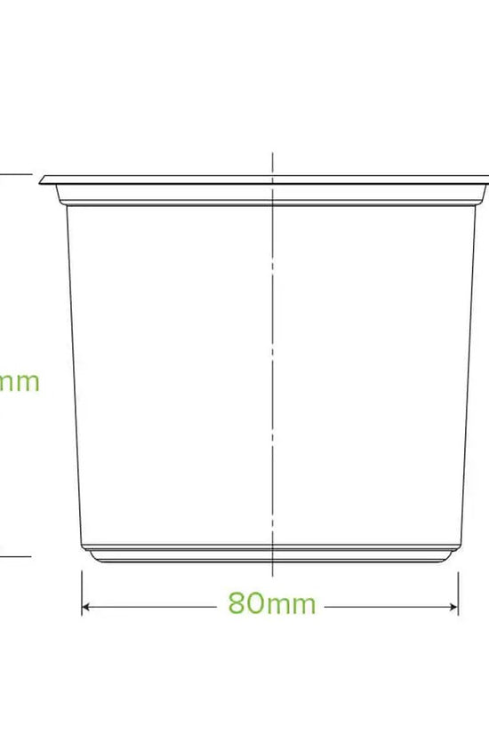 24oz/700mL Clear Unbranded BioBowl - 500pcs/Ctn - TEM IMPORTS™