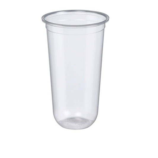 PP U-Shape Plastic Cup 24oz / 700mL (95mm Rim) – Heat Sealable