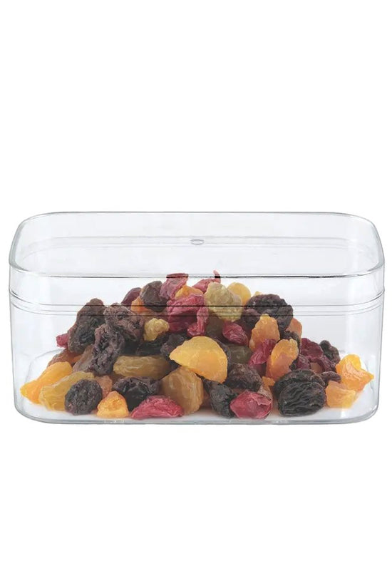 250mL Clear Rectangular Container With Hard Lid - TEM IMPORTS™
