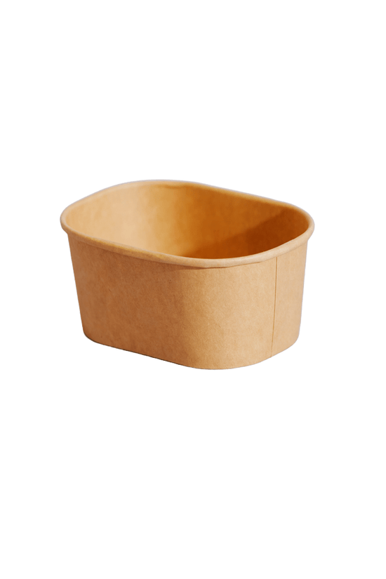 250mL Mini Rectangular Compostable Kraft Container - TEM IMPORTS™
