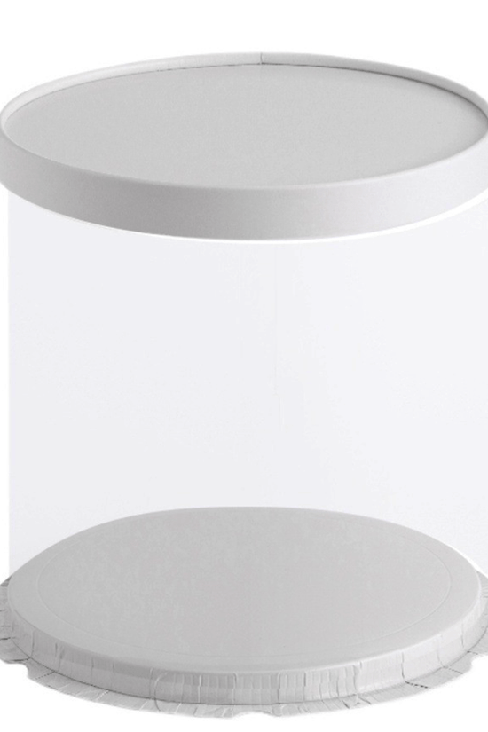 26x24 Round Transparent Box With Paper Lid - TEM IMPORTS™