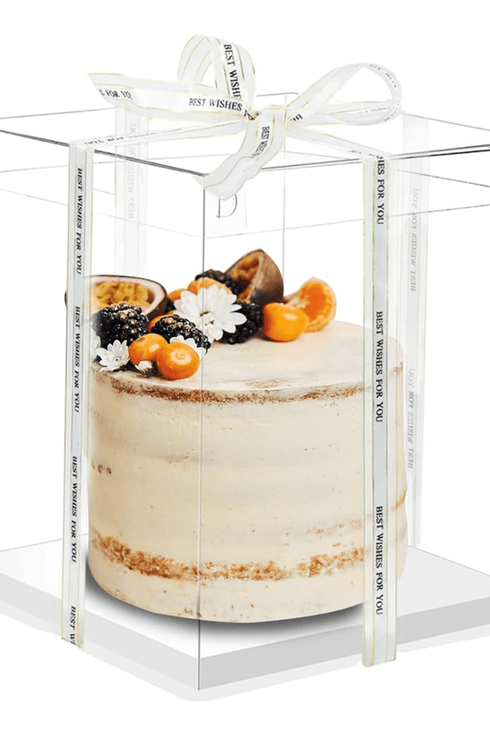 26x26x17 Clear Square Cake Box With Clear Lid - TEM IMPORTS™
