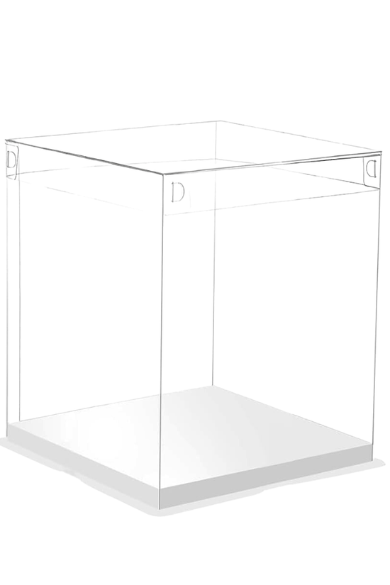 26x26x17 Clear Square Cake Box With Clear Lid - TEM IMPORTS™