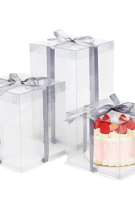 26x26x17 Clear Square Cake Box With Clear Lid - TEM IMPORTS™