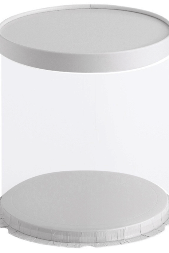 26x32 Round Transparent Box With Paper Lid - TEM IMPORTS™