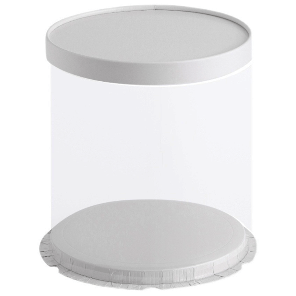 26x32 Round Transparent Box With Paper Lid - TEM IMPORTS™