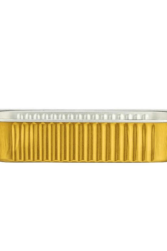 270mL Rectangular Loaf Aluminium Foil Cake Pan Gold Series - TEM IMPORTS™