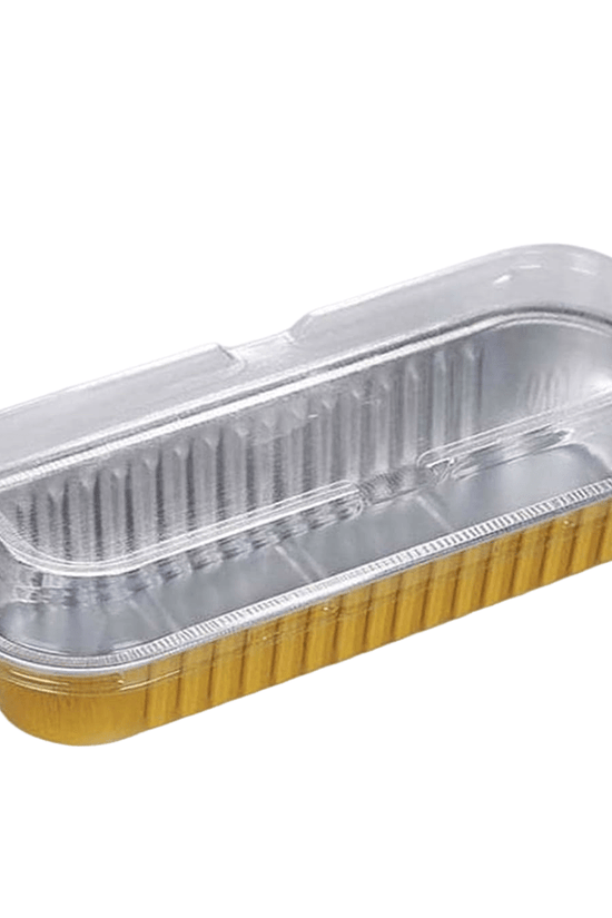 270mL Rectangular Loaf Aluminium Foil Cake Pan Gold Series - TEM IMPORTS™