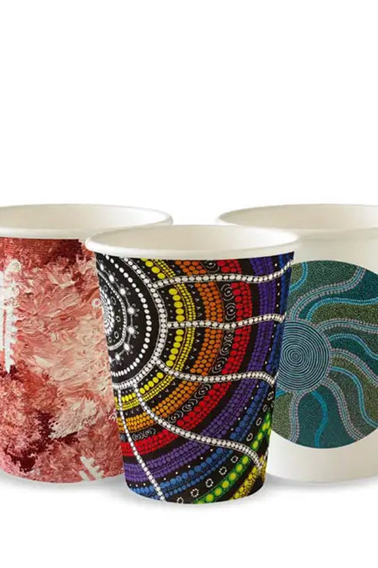 280mL/8oz (80mm) Indigenous Art Series Single Wall BioCup - 1000/CTN - TEM IMPORTS™