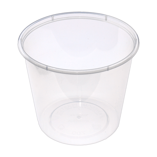 28oz/850mL Round Plastic Container Natural - TEM IMPORTS™