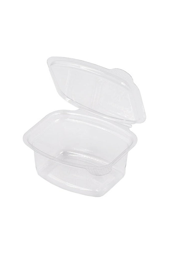 2oz/60mL Clear PET Hinged Lid Sauce Container - TEM IMPORTS™