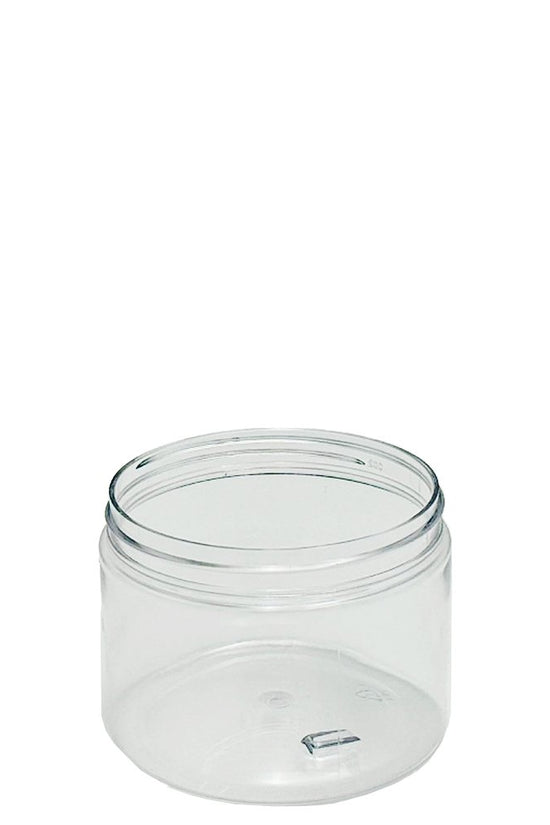 300mL/89mm Neck Straight Sided Plastic Jar With Metal Lid - TEM IMPORTS™
