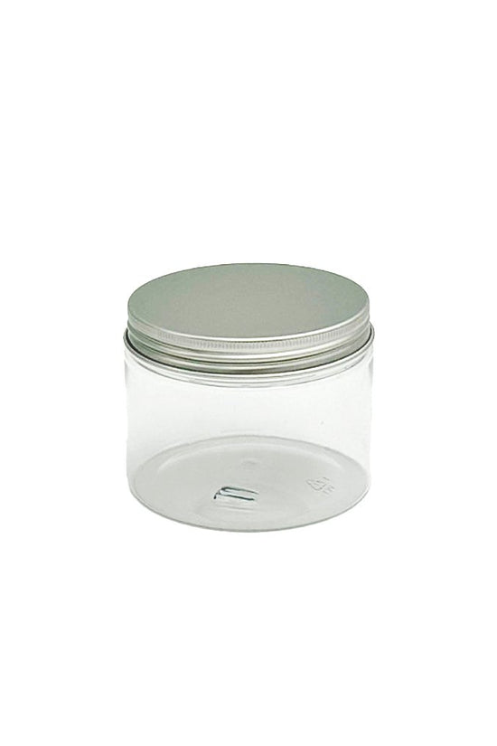 300mL/89mm Neck Straight Sided Plastic Jar With Metal Lid - TEM IMPORTS™