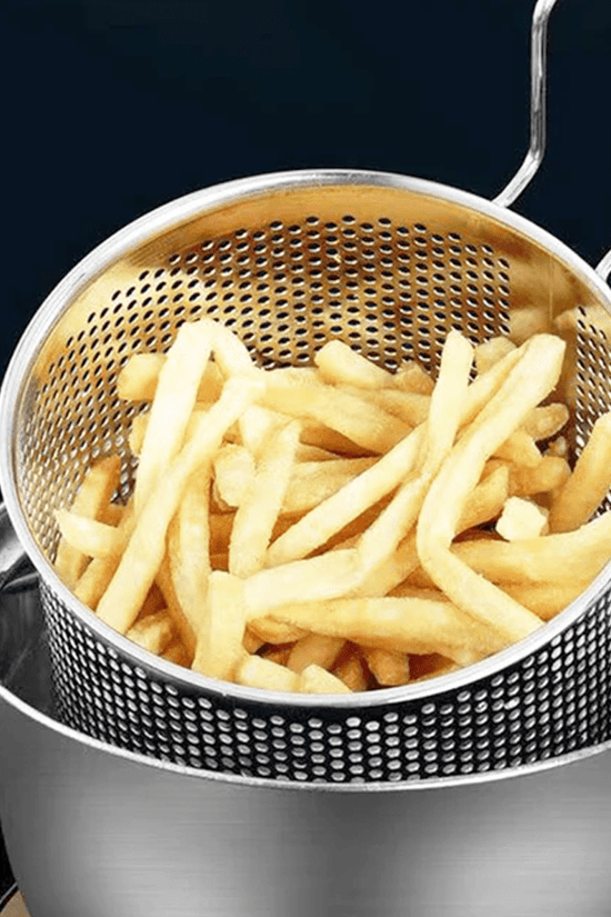 300mm Fry Basket Round Nickle Plated - TEM IMPORTS™