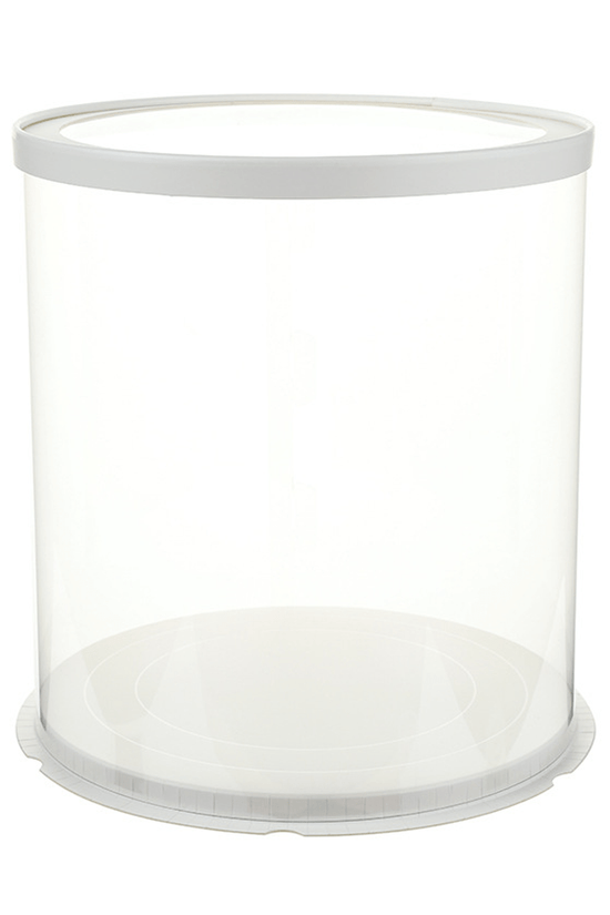 30x34 Round Transparent Box With Window Lid - TEM IMPORTS™