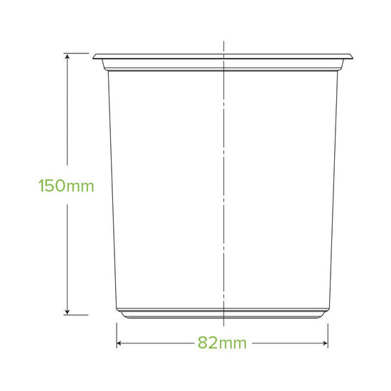 32oz/960mL Clear BioBowl - 500pcs/Ctn - TEM IMPORTS™