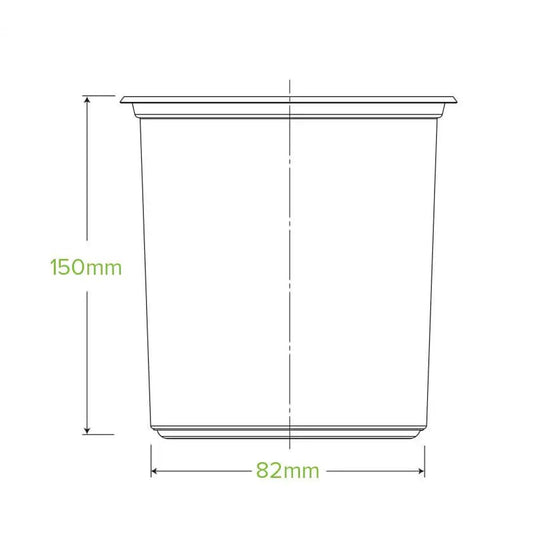 32oz/960mL Clear Unbranded BioBowl - 500pcs/Ctn - TEM IMPORTS™