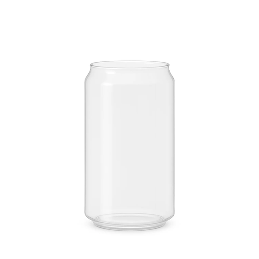 330mL Short Clear PET Can With Lid - 300/CTN - TEM IMPORTS™