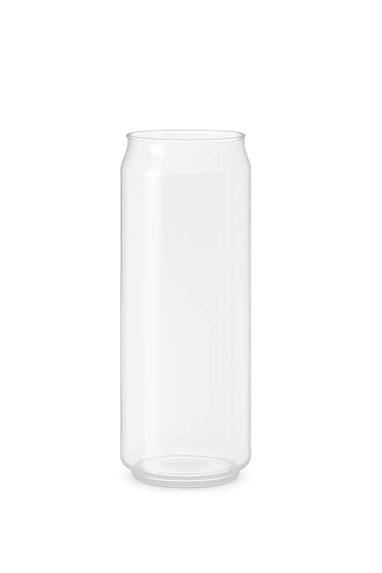 330mL Tall Slim Clear PET Can With Lid - 300/CTN - TEM IMPORTS™