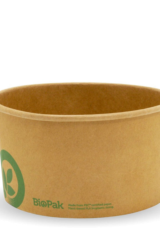 33oz/1000mL Large Kraft BioBowl - 400pcs/Ctn - TEM IMPORTS™
