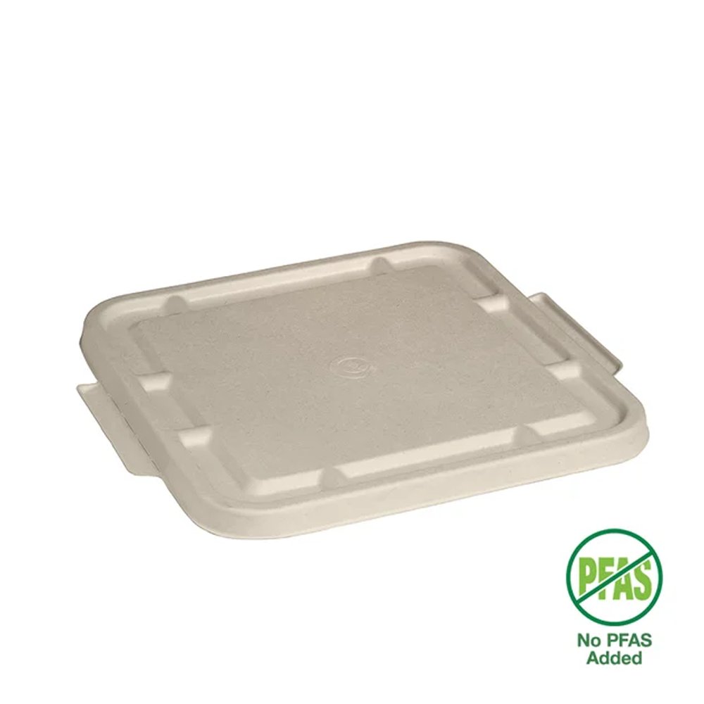 3/4/5-Compartment Natural Plant Fibre Takeaway Lid - 300pcs/Ctn - TEM IMPORTS™