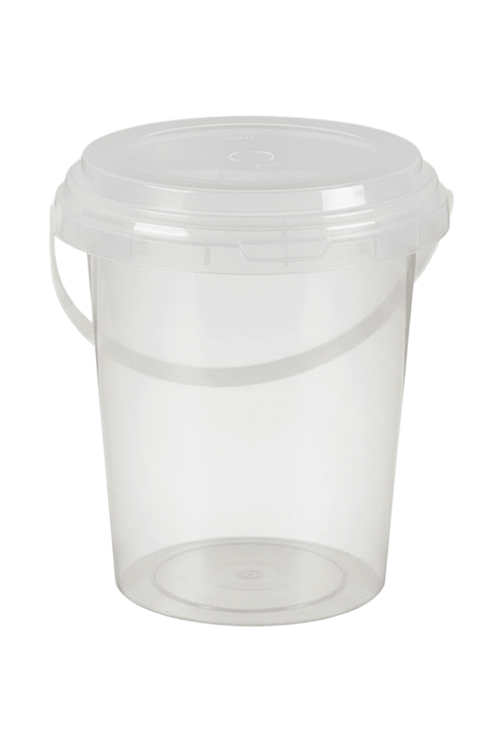 34oz/1000mL Clear Fruit/Milk Tea Tamper Proof Bucket Cup Sets - 100/CTN - TEM IMPORTS™