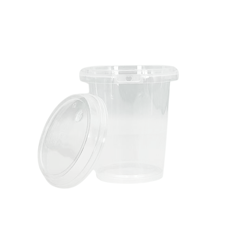 34oz/1000mL Clear Fruit/Milk Tea Tamper Proof Bucket Cups - TEM IMPORTS™