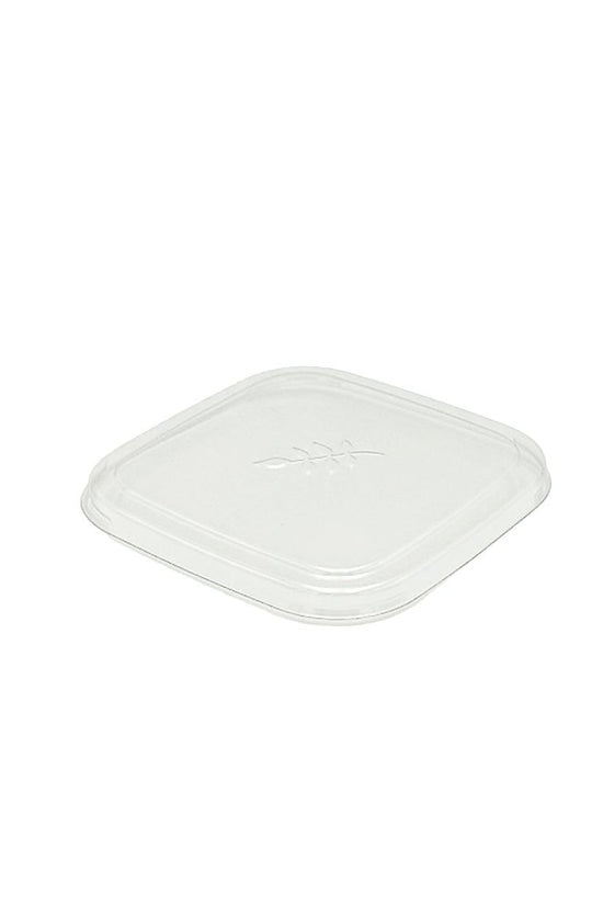 350mL Clear Tall Square Dessert Container With Lid - TEM IMPORTS™
