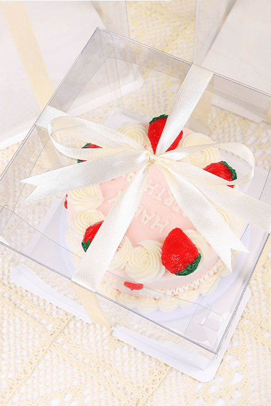 35x35x36 Transparent Square Box With Clear Lid - TEM IMPORTS™