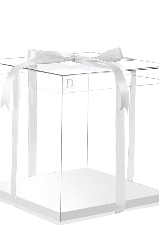 35x35x36 Transparent Square Box With Clear Lid - TEM IMPORTS™