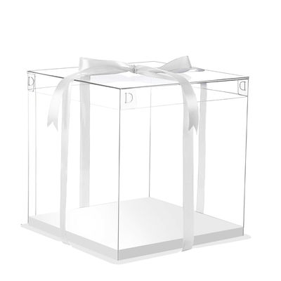 35x35x36 Transparent Square Box With Clear Lid - TEM IMPORTS™