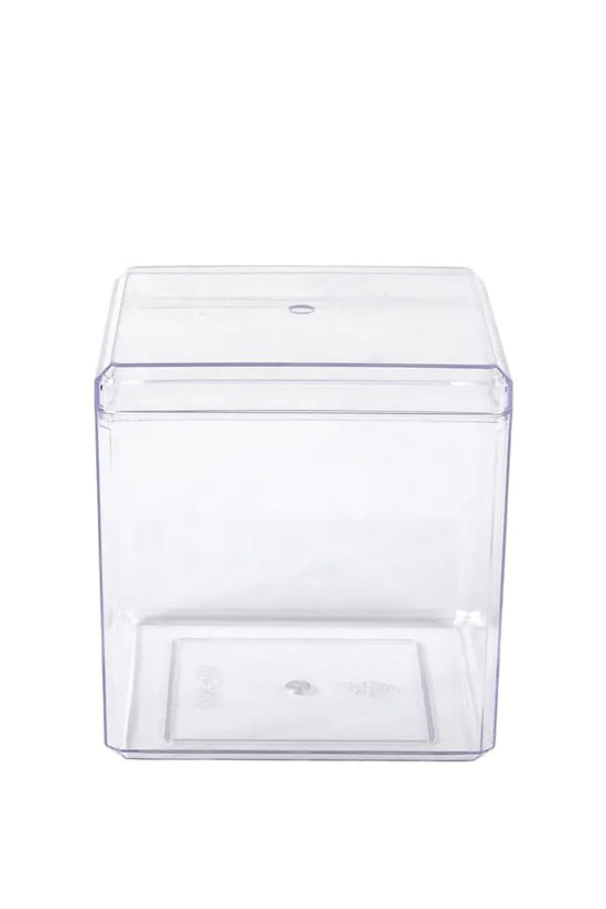 360mL Clear Cube Container With Hard Lid - TEM IMPORTS™