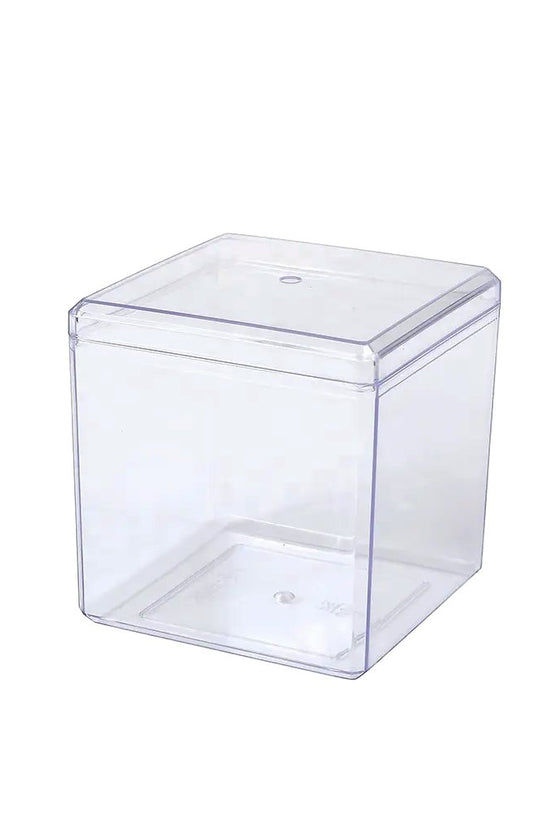 360mL Clear Cube Container With Hard Lid - TEM IMPORTS™