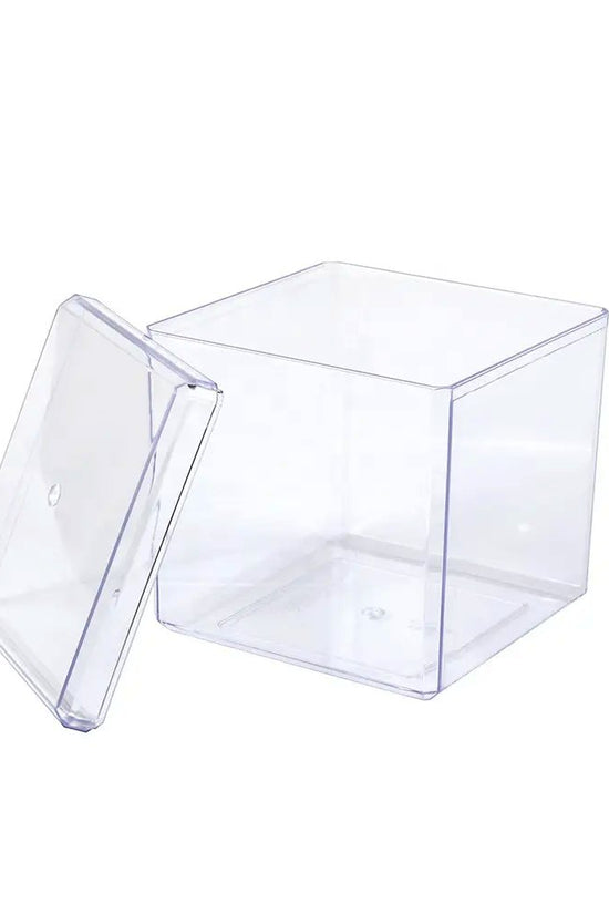360mL Clear Cube Container With Hard Lid - TEM IMPORTS™