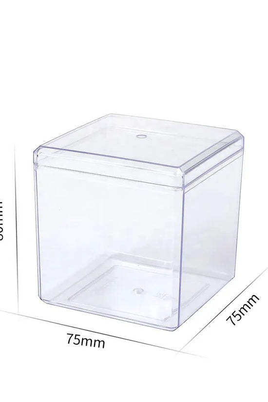 360mL Clear Cube Container With Hard Lid - TEM IMPORTS™