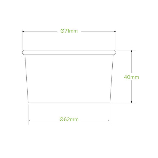 3oz/90mL Ice Cream BioCup - 1000pcs/Ctn - TEM IMPORTS™
