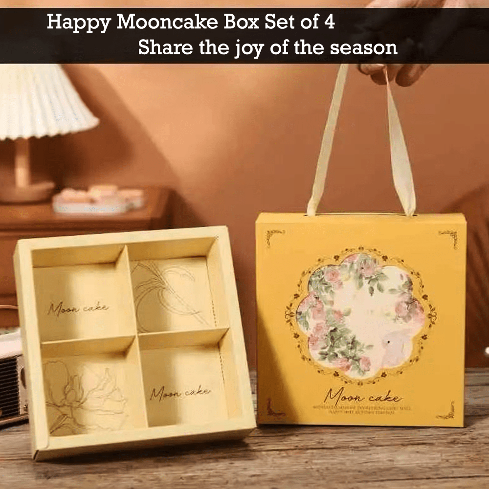 4 Compartment Gift Box with Carry Handle- Pack of 25 - TEM IMPORTS™